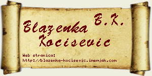 Blaženka Kočišević vizit kartica
